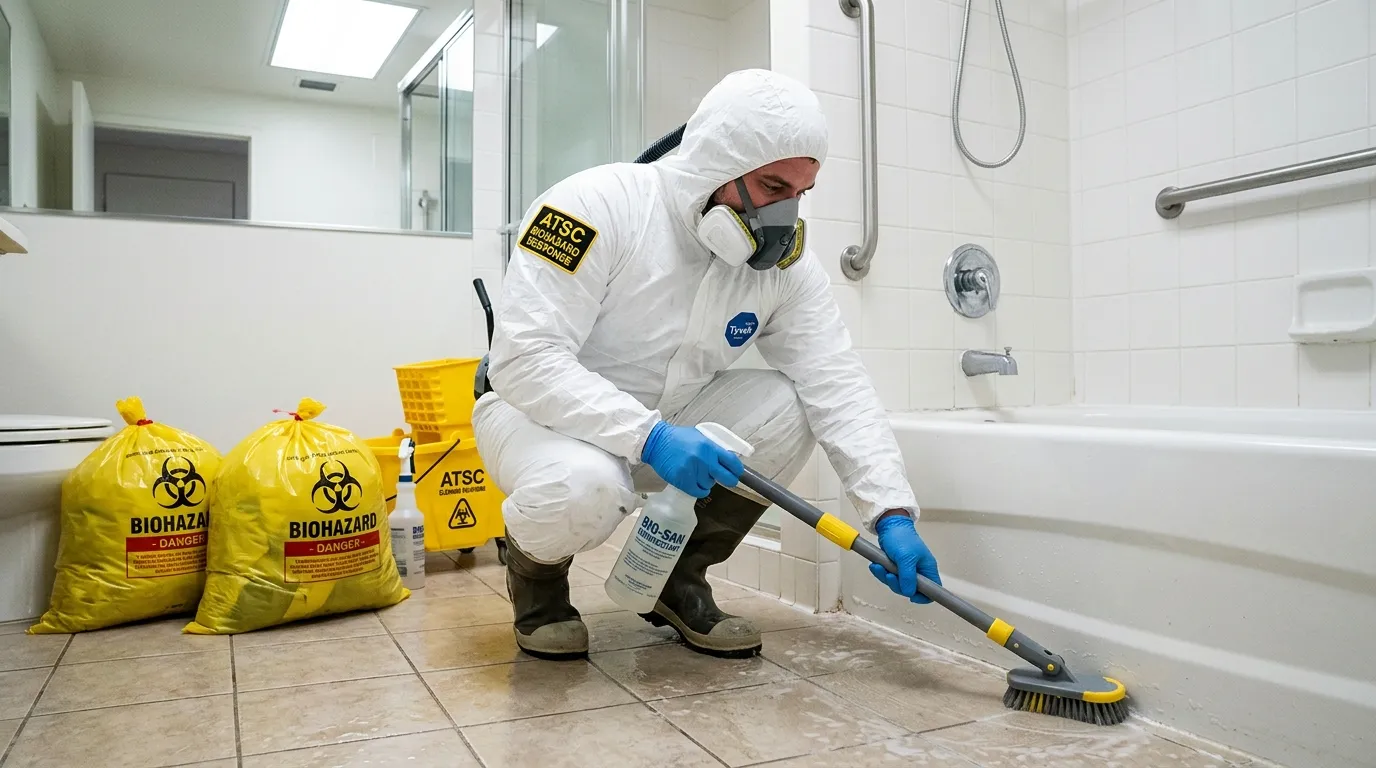 Decontamination equipment deployed for Blood Cleanup in Nyack